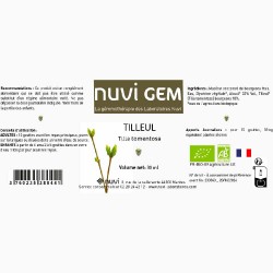Tilleul* (Tilia tomentosa) gemmotherapie etiquette